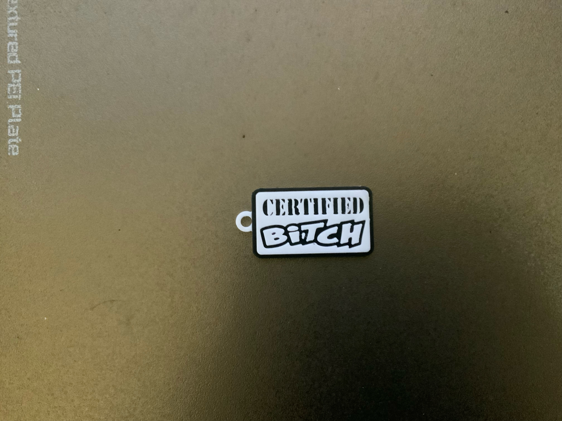 b-tch keychain /necklace charm (free commercial)