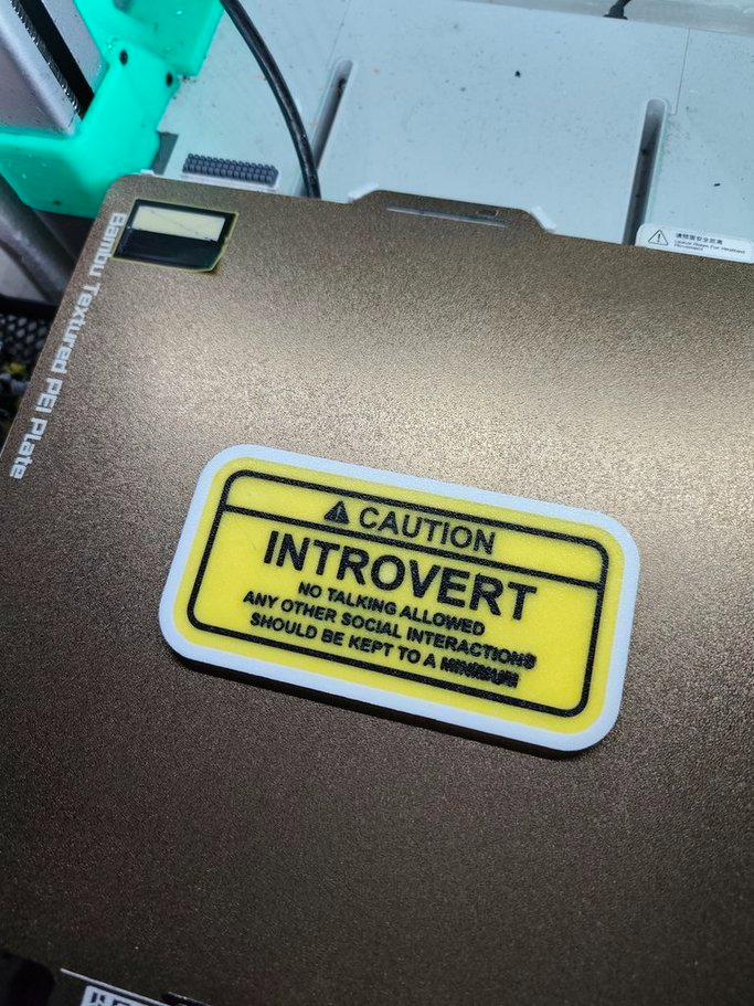 Introvert Sign