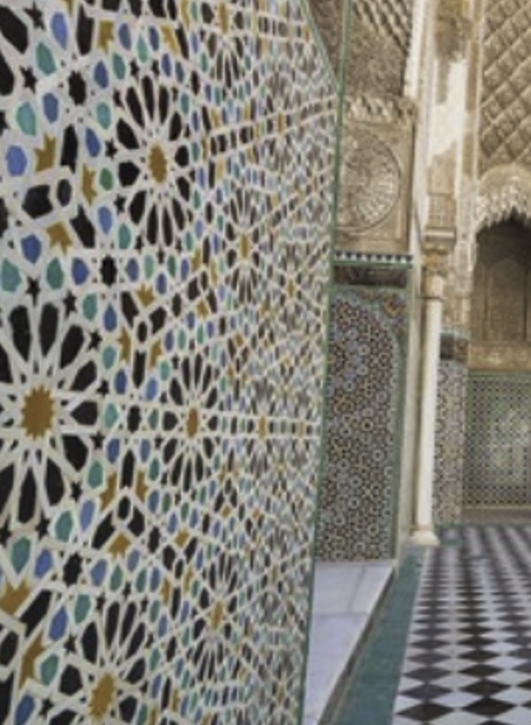 Coaster with Qarawiyyin Mosque Islamic Pattern