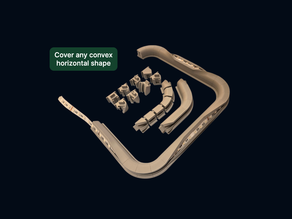 Modular LED Strip Holder