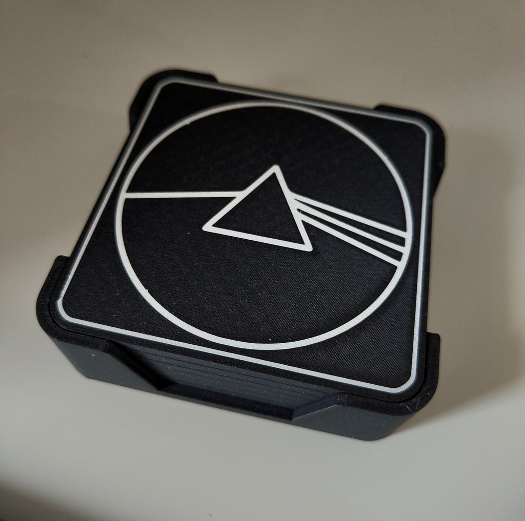 Pink Floyd Album Covers Coaster Set with Holder