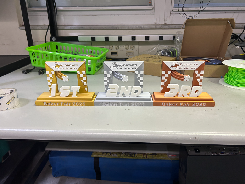 Drones In school Race trophy