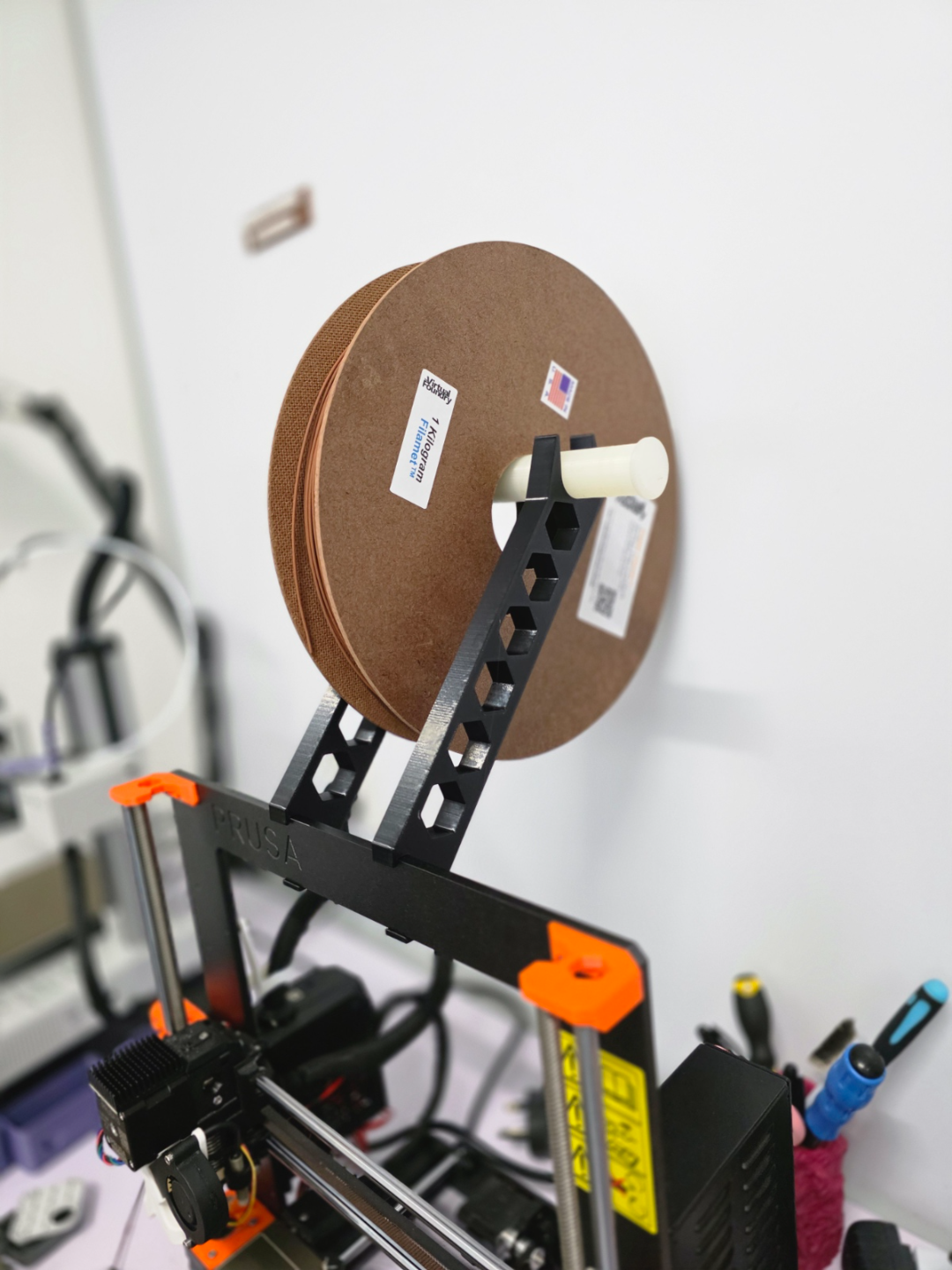 Prusa MK3S top spool virtual foundry filament