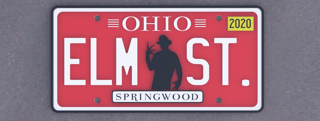 Halloween Elm St Sign