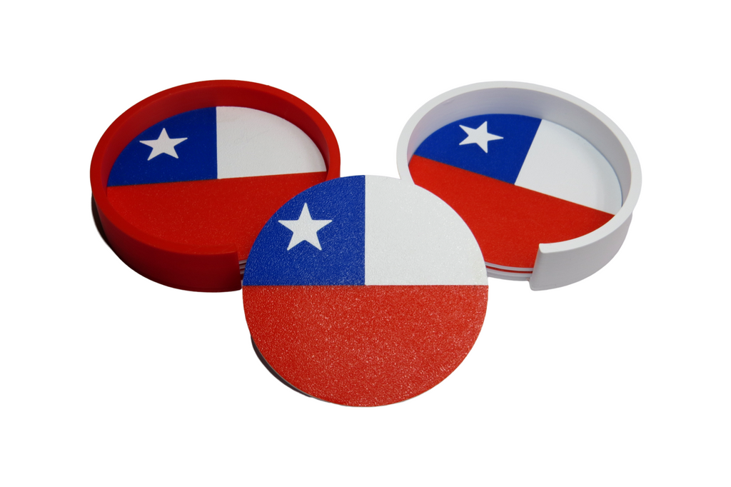 Posavaso Bandera de Chile (Chile Flag Coaster)