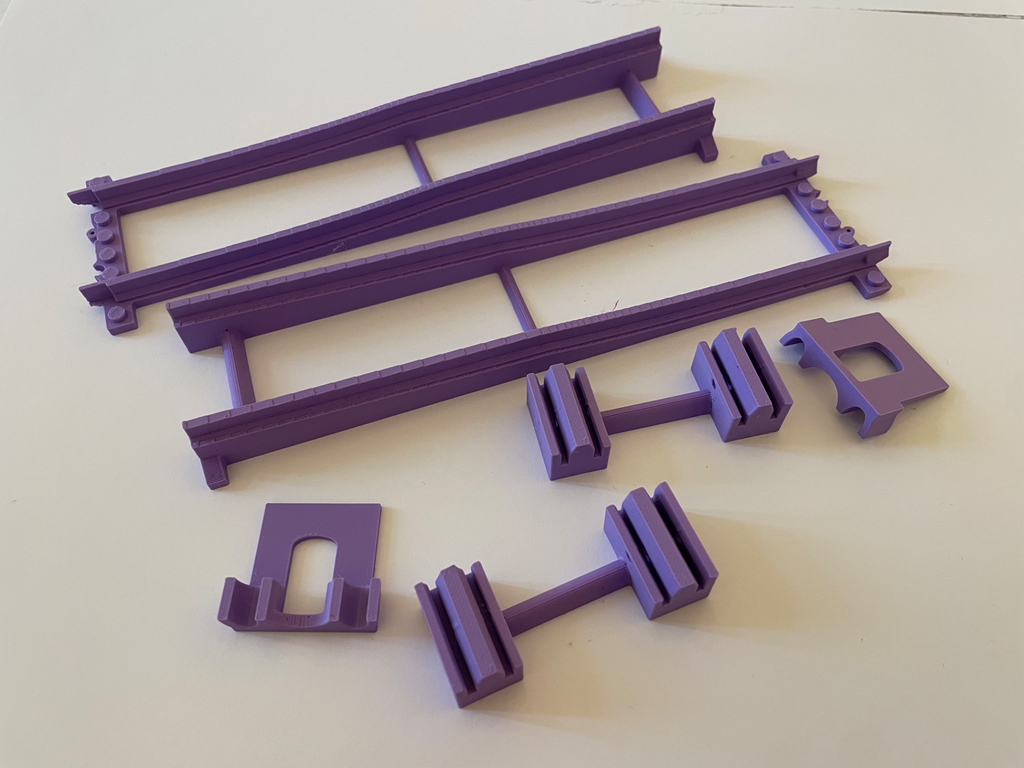 Brick compatible track system