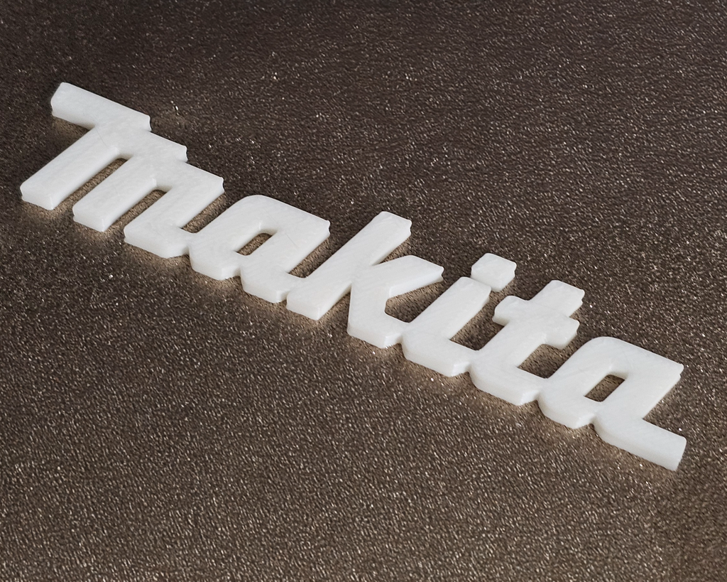 Makita Power Tools Logo - Custom 3D Printed