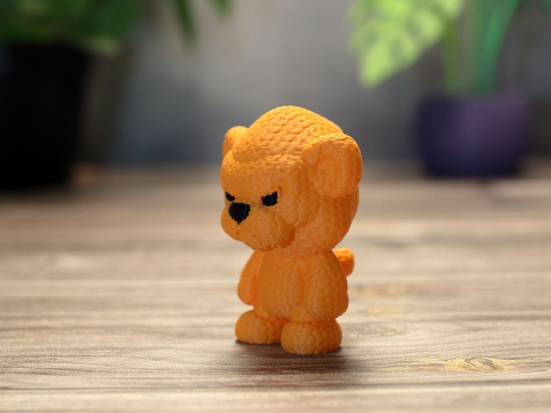 Knitted Angry Lion Cub