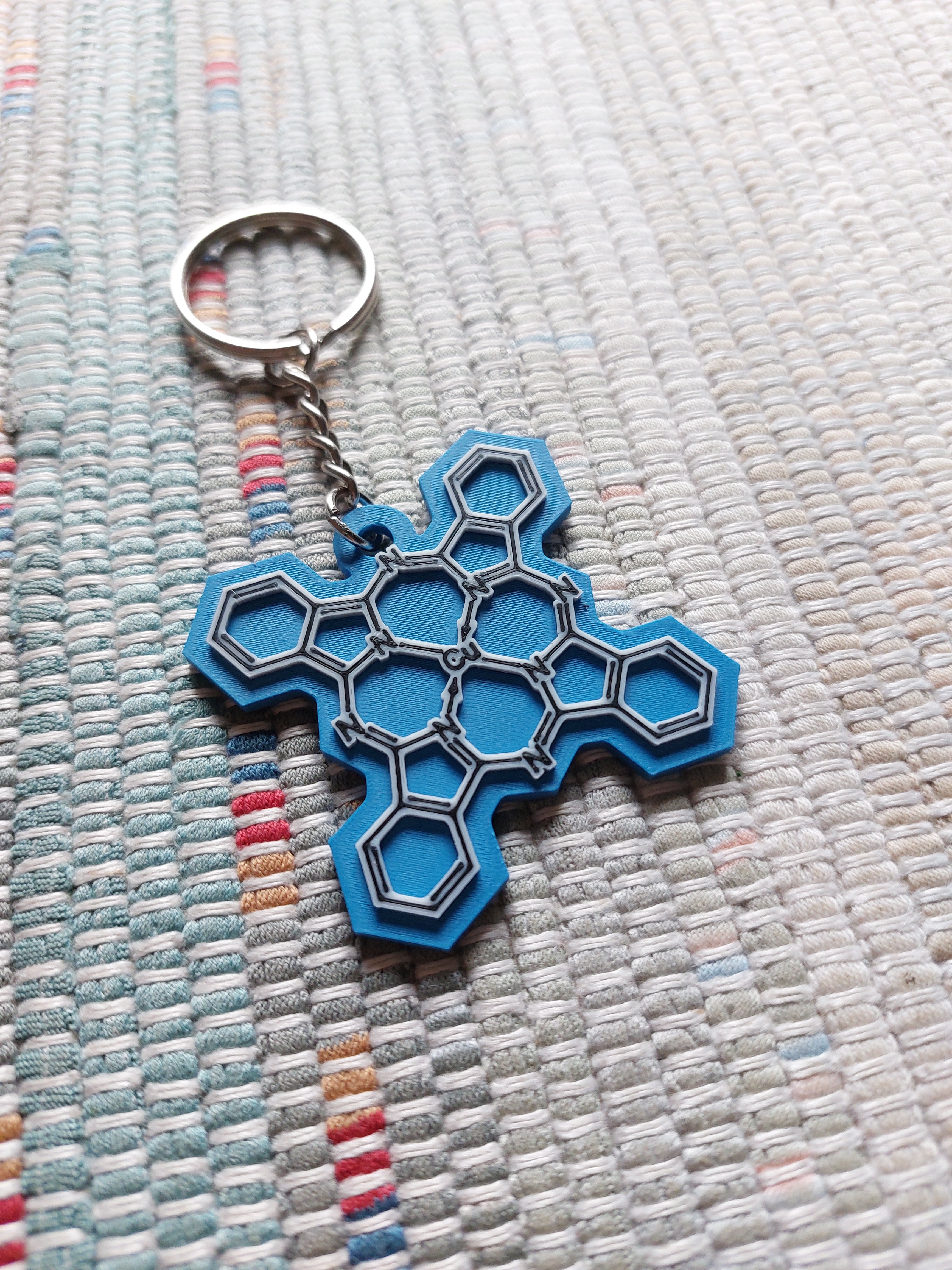 Copper Phtalocyanine Keychain