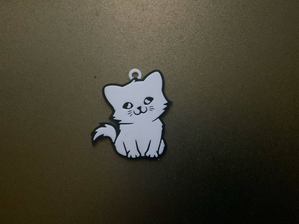 cute cat keychain / necklace charm free commercial