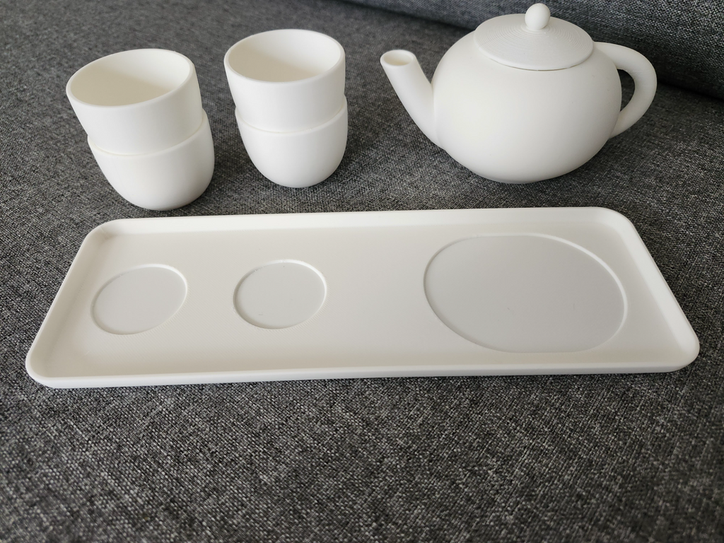Tray for Tea Pot and Cups