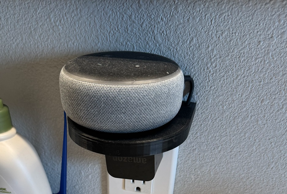 Amazon Echo Dot outlet shelf