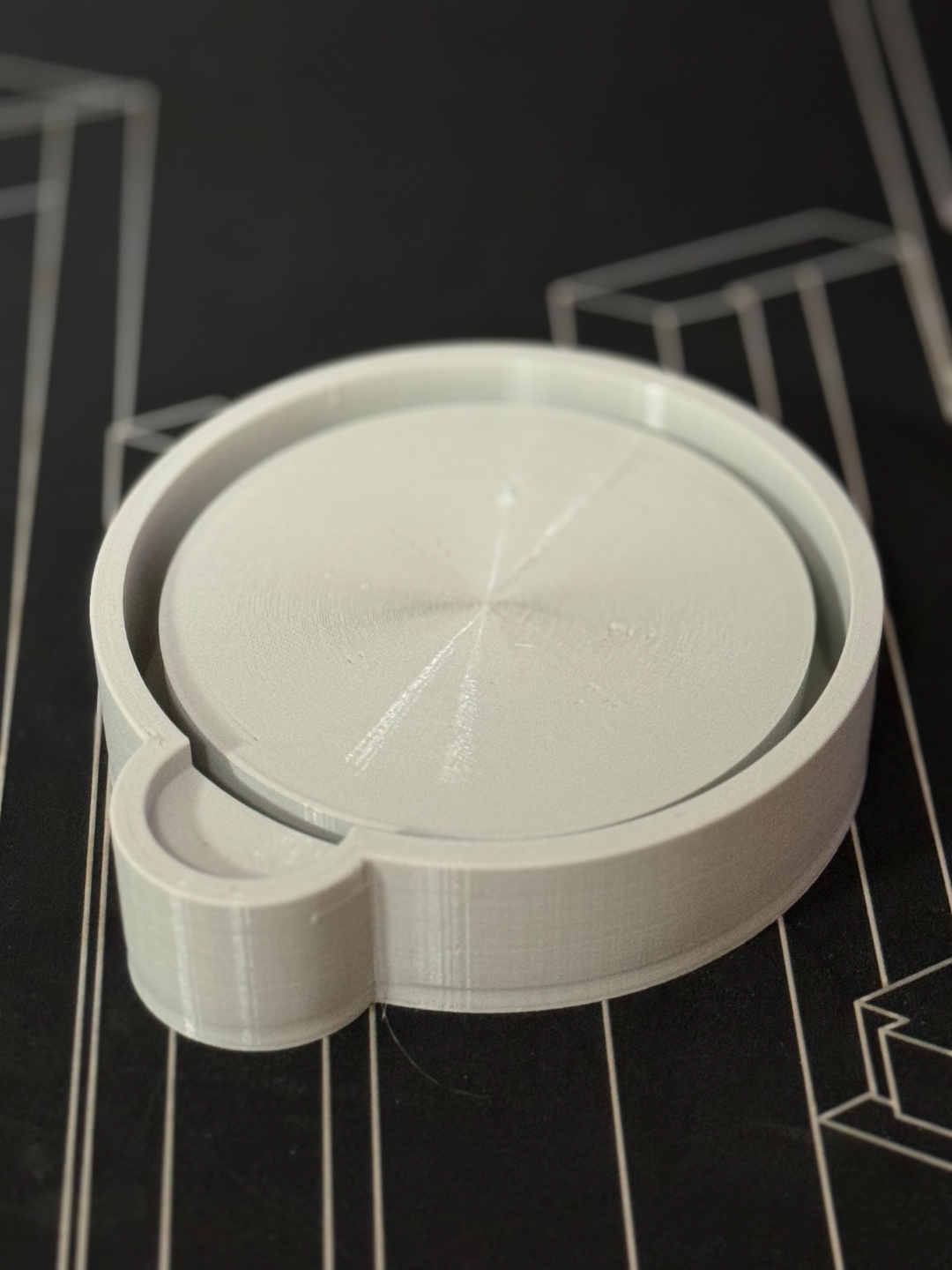 Silicon caster mold form