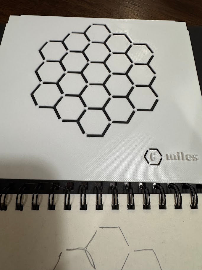 Half Page Hex Map Template
