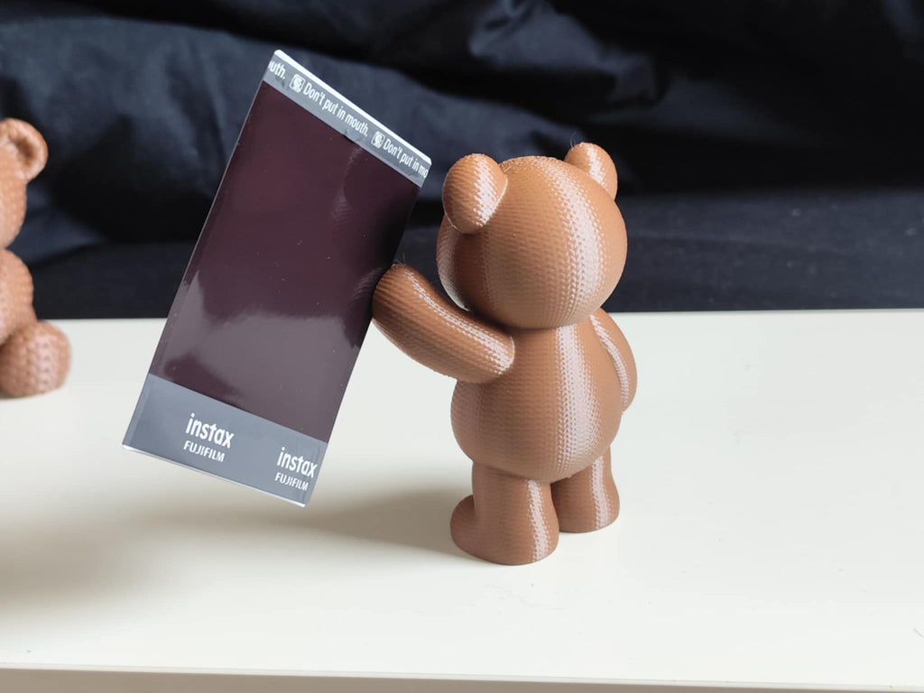 Knitted Teddy Photo/Note holder NO AMS