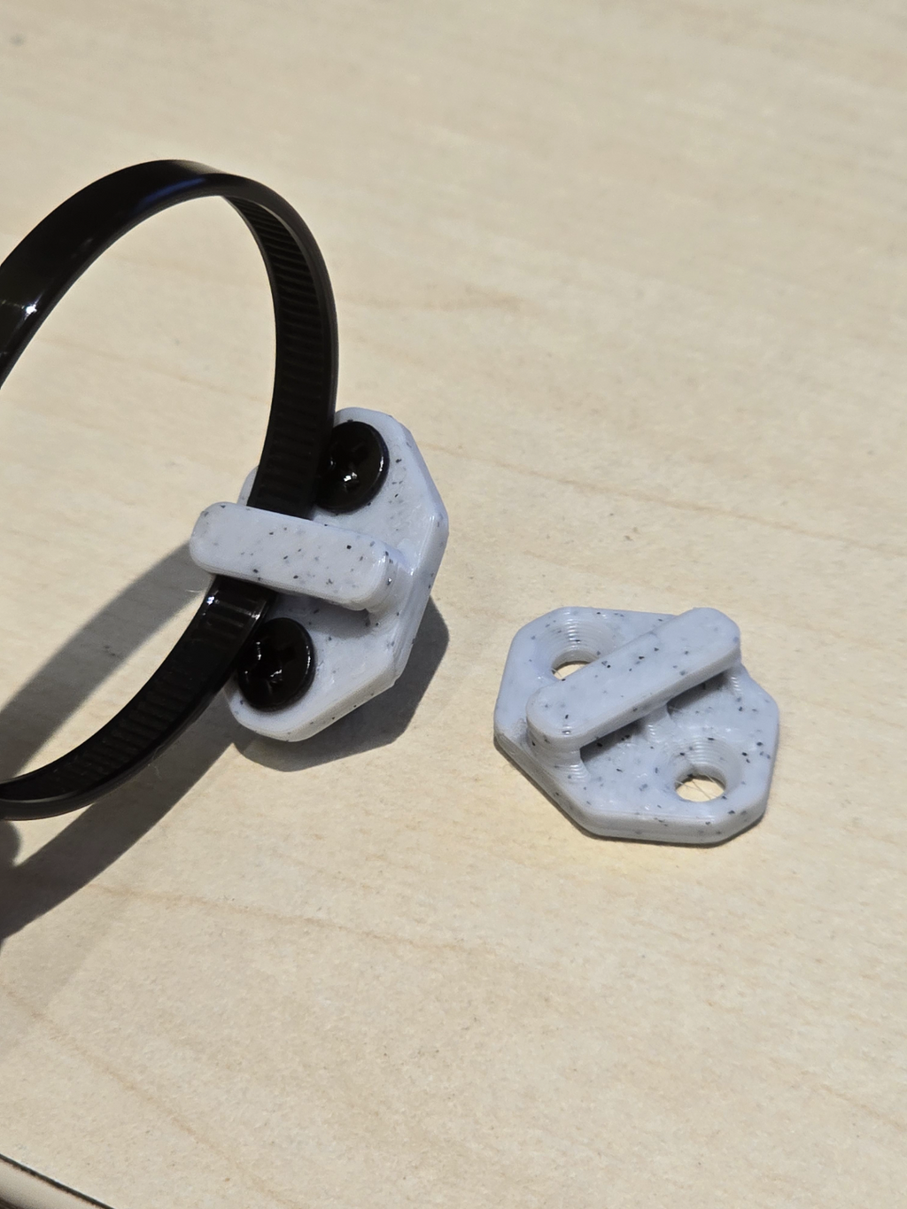 Dual slot cable tie anchor