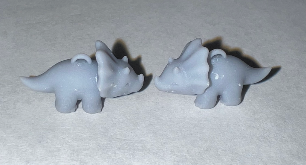 Dino Earring Triceratops