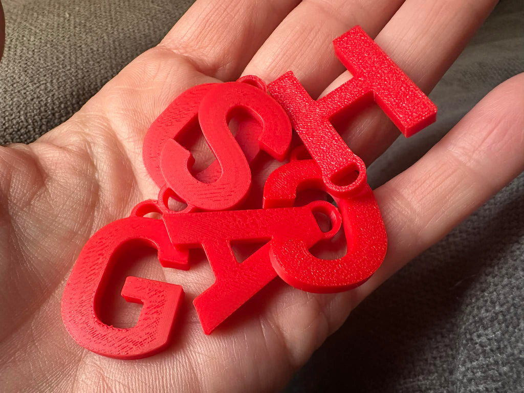 Alphabet Letters Charms or Keychains