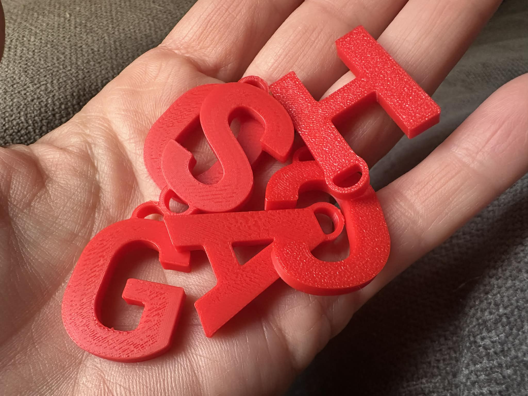 Alphabet Letters Charms or Keychains