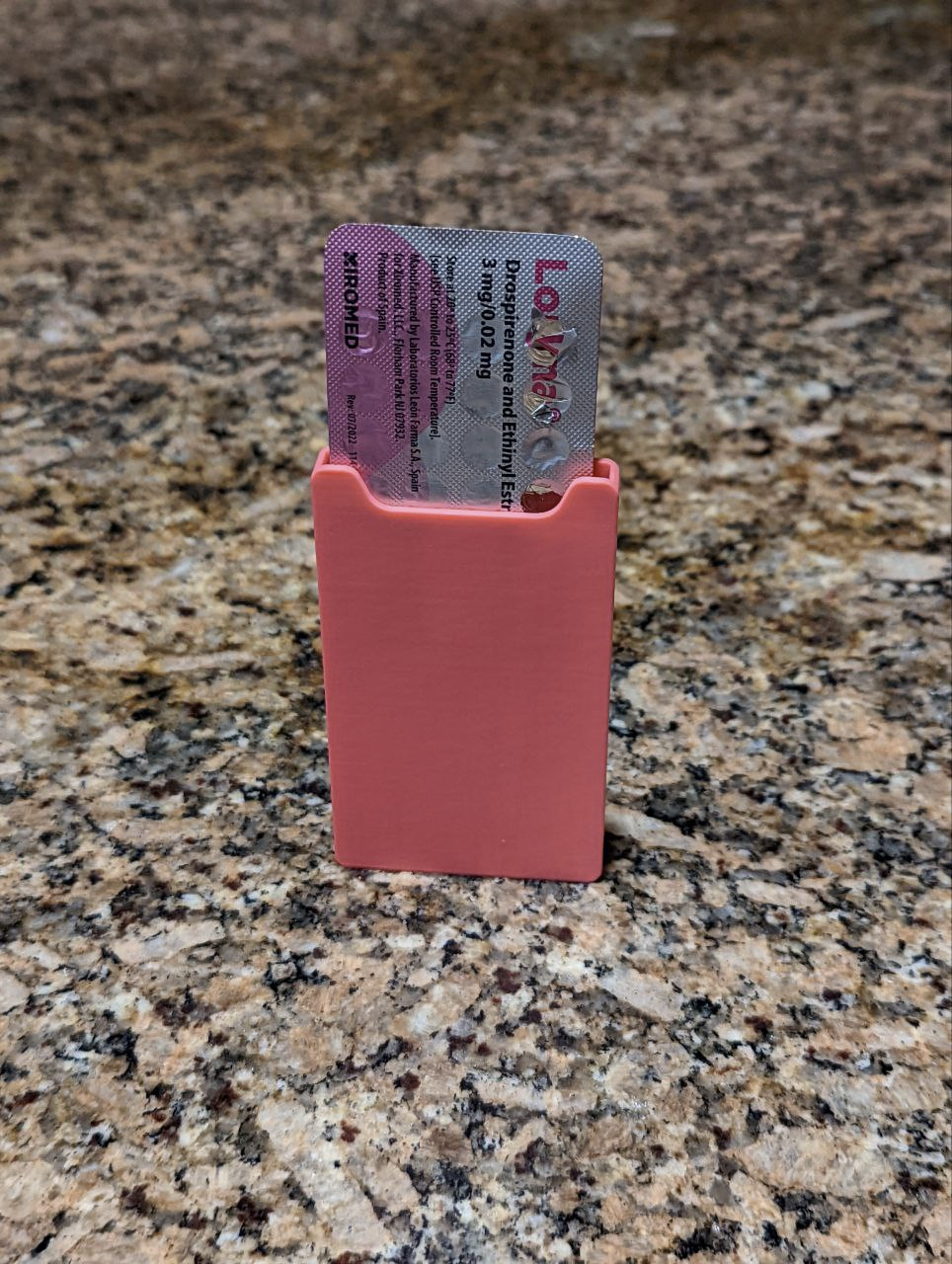 Vertical Contraceptive Birth Control Slip Case