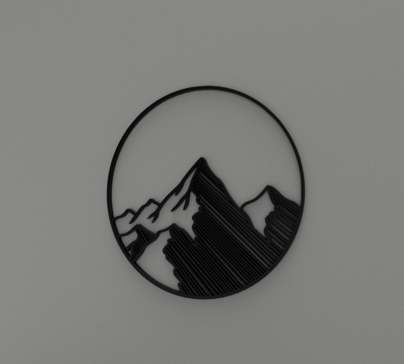 Mountain Top 2D wall art