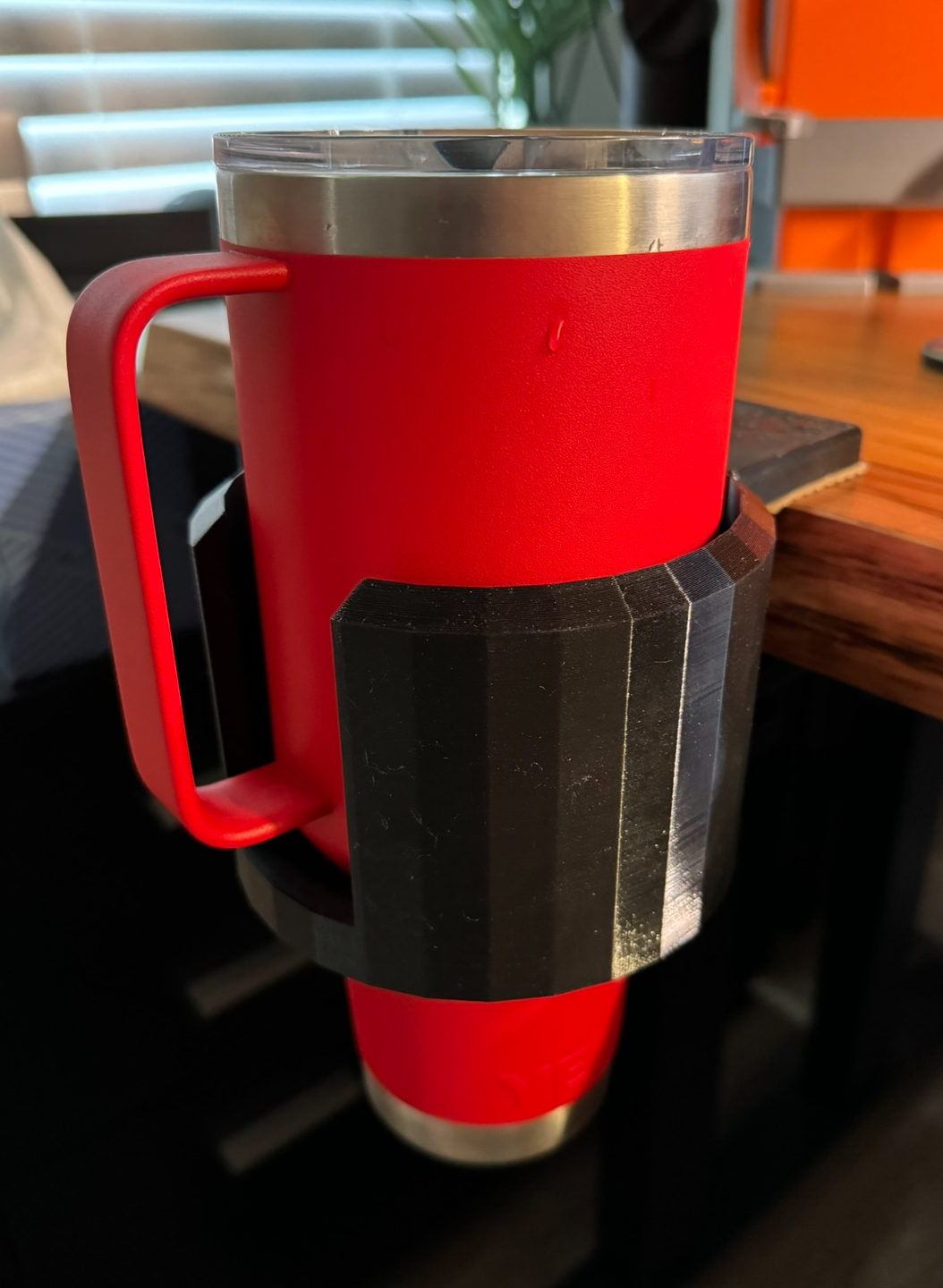 Clamp on desk cup holder for Stanley/Yeti tumblers