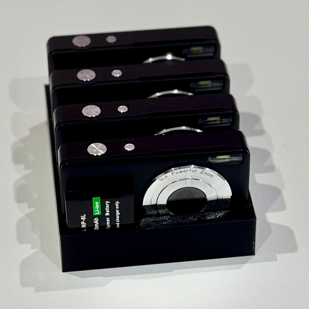 Digital Camera and Spare Battery Storage Tray