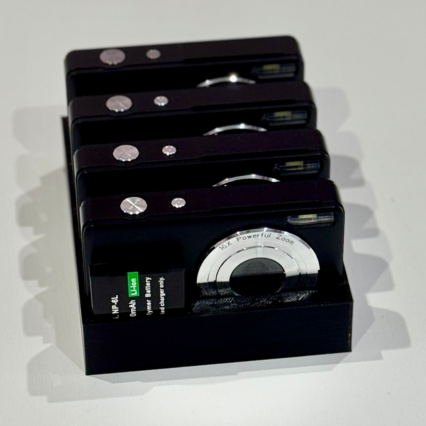 Digital Camera and Spare Battery Storage Tray