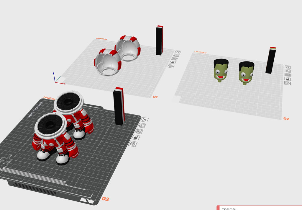 Multicolor Kerbal from Kerbal Space Program for Bambu lab AMS
