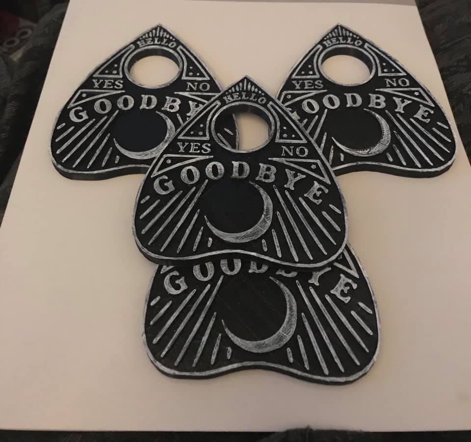 Spooky Ouija Planchette Coasters