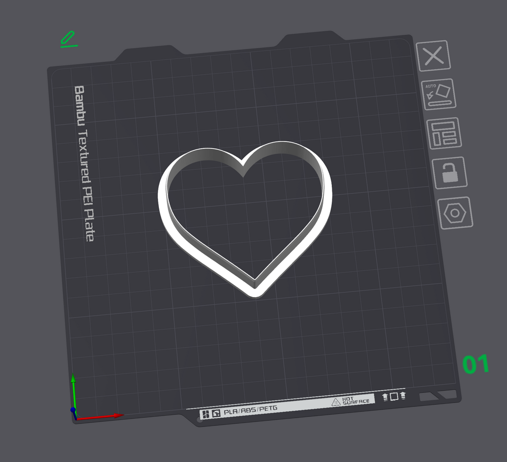 Heart cookie cutter