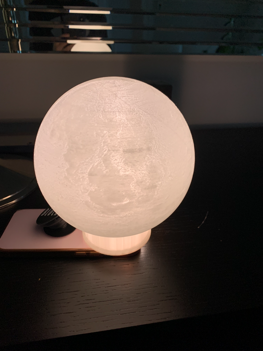 Lithophane Moon Globe