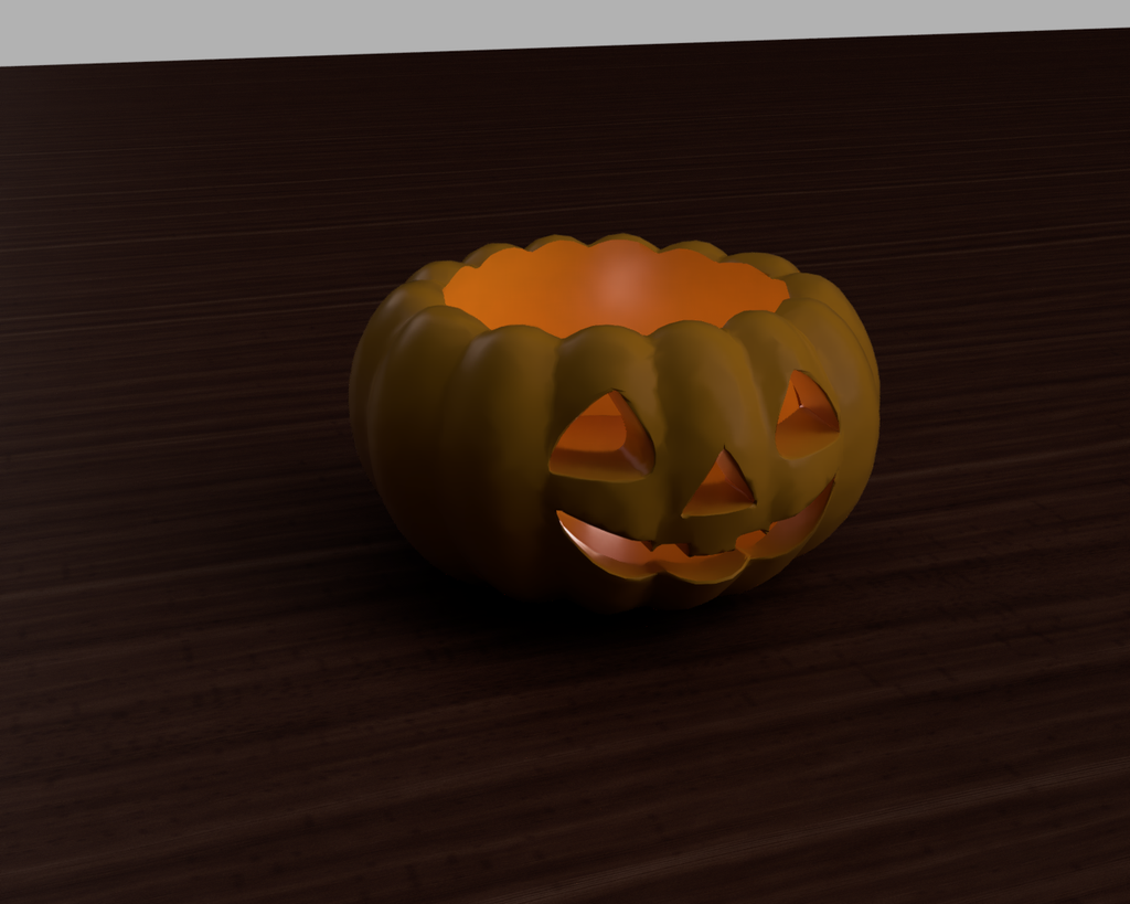 Halloween pumpkin candle/tealight/lamp