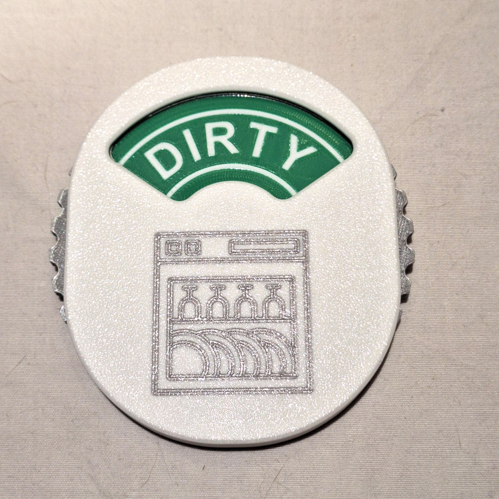 Rotating Dishwasher Status Indicator - 3 states