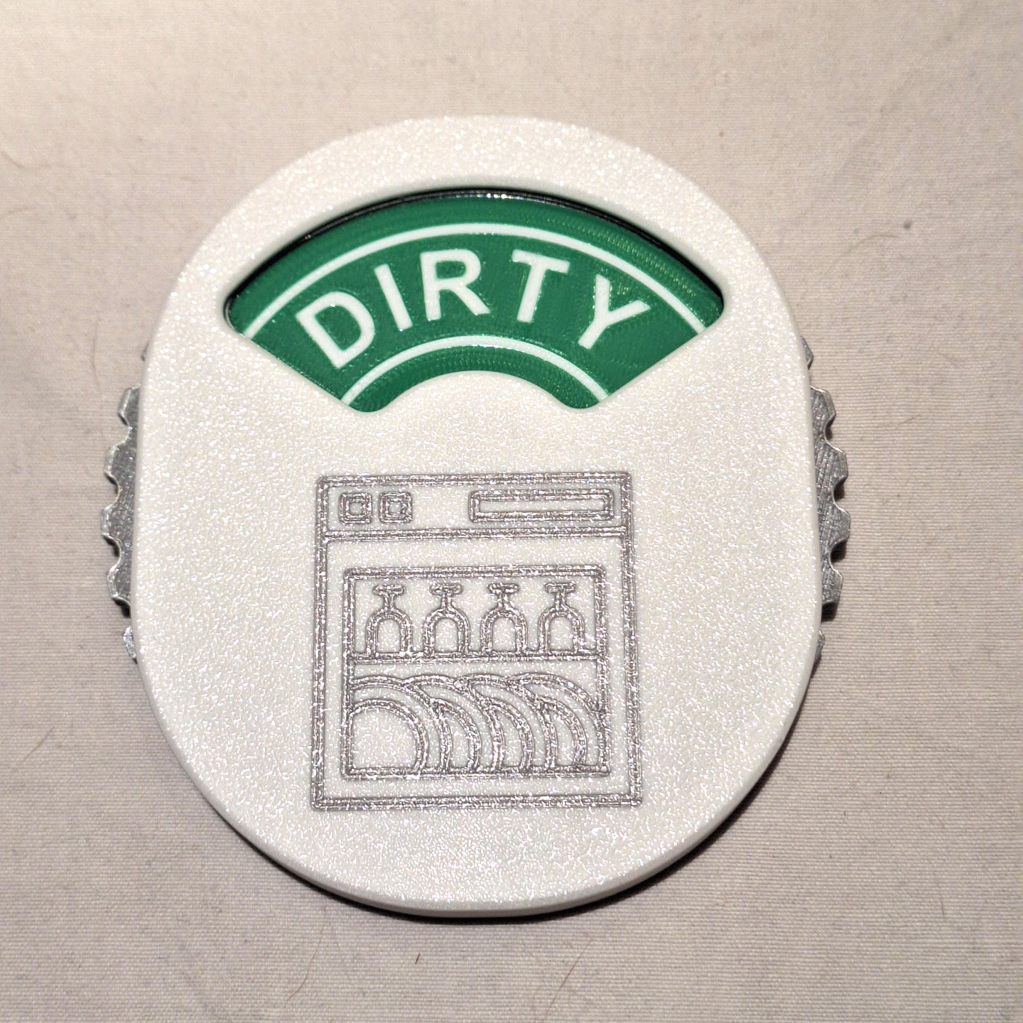 Rotating Dishwasher Status Indicator - 3 states