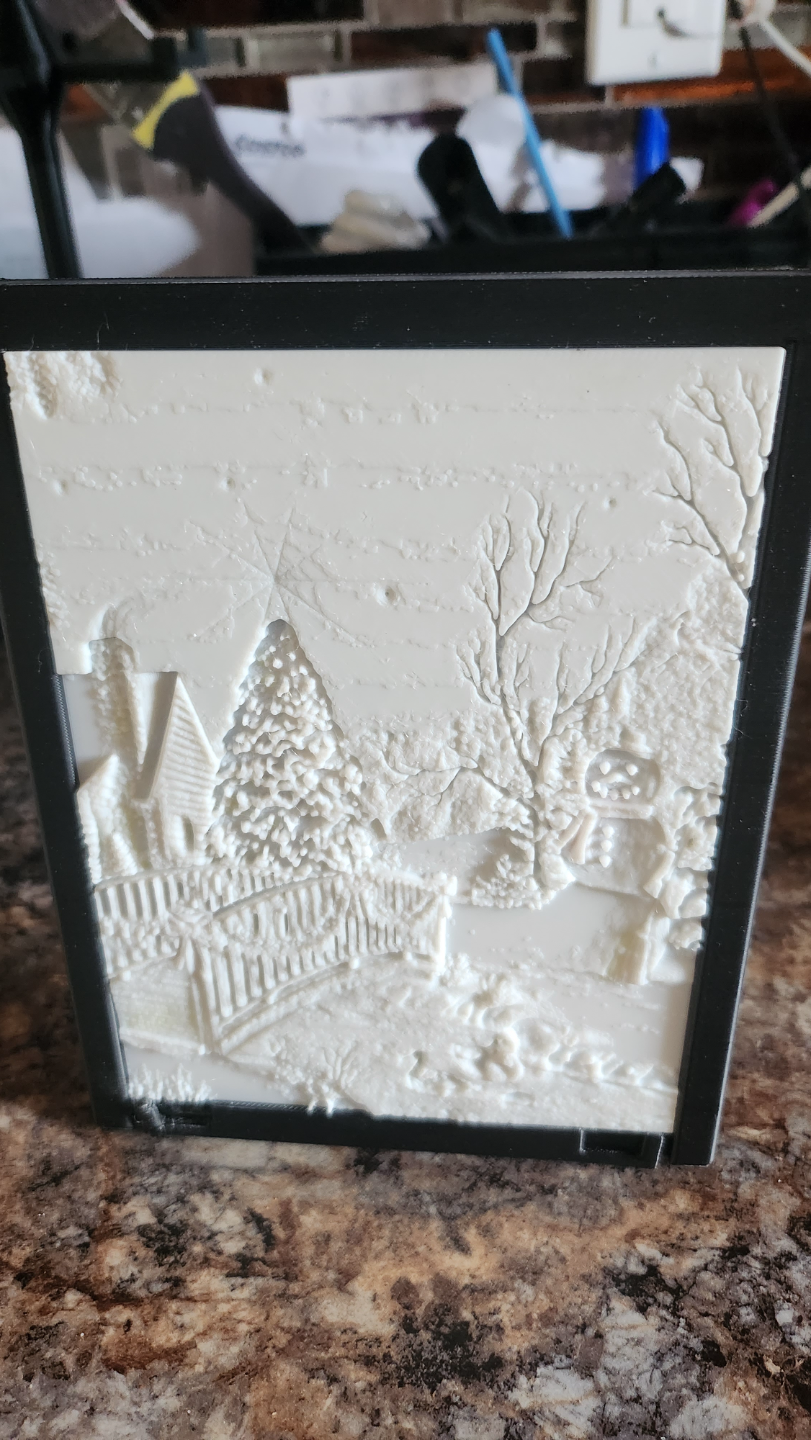 Winter Scene lithophane