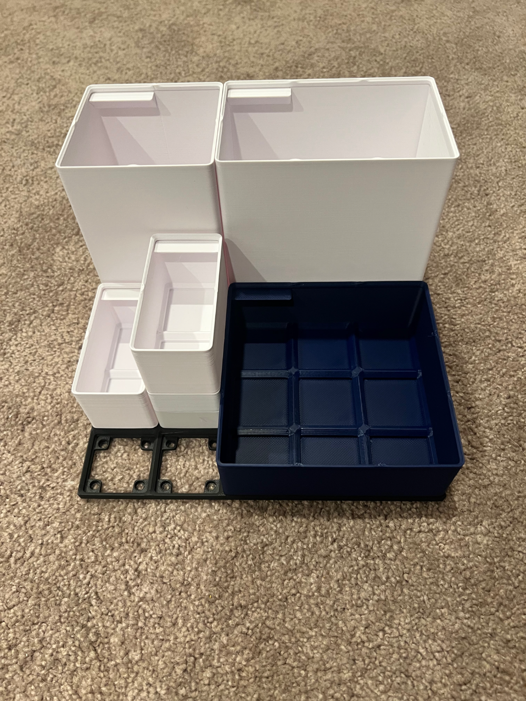 Light Gridfinity bins for IKEA Alex drawers