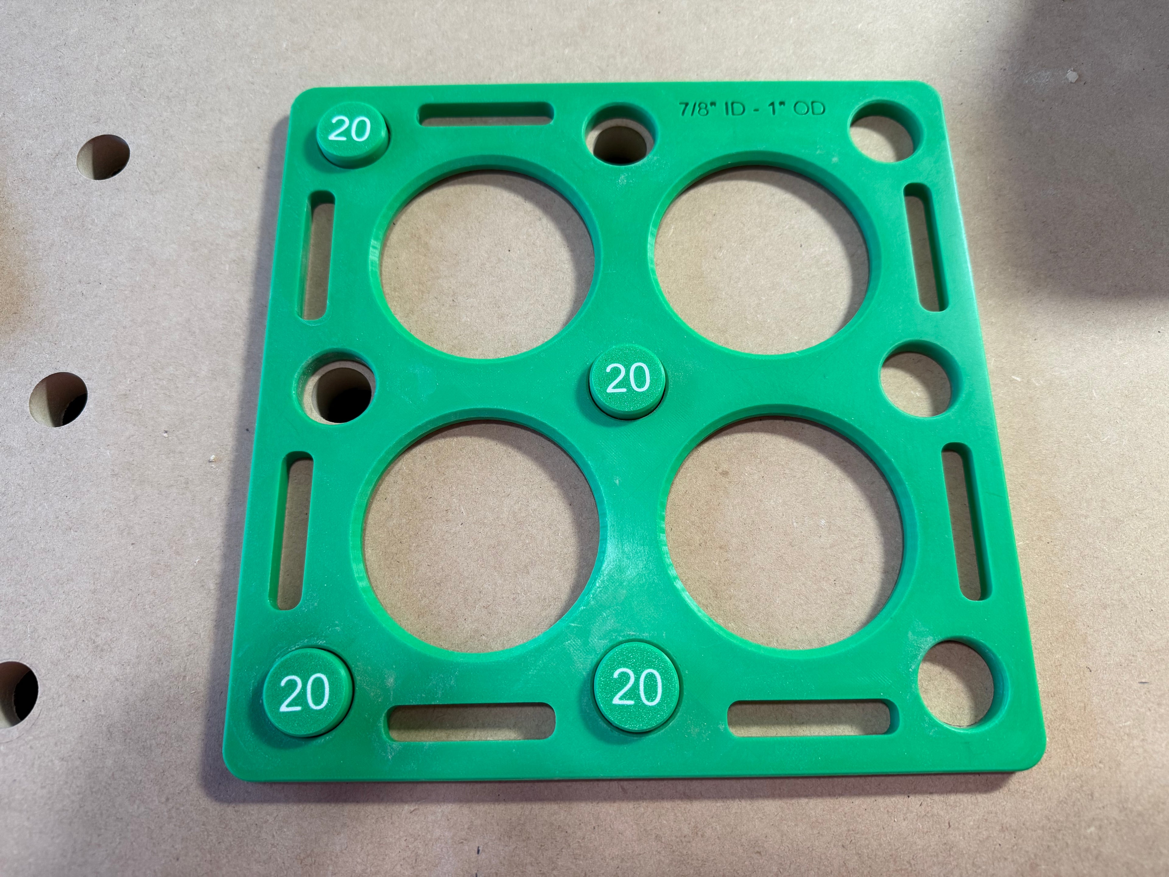 MFT 20mm Bench Dog Hole Router Jig