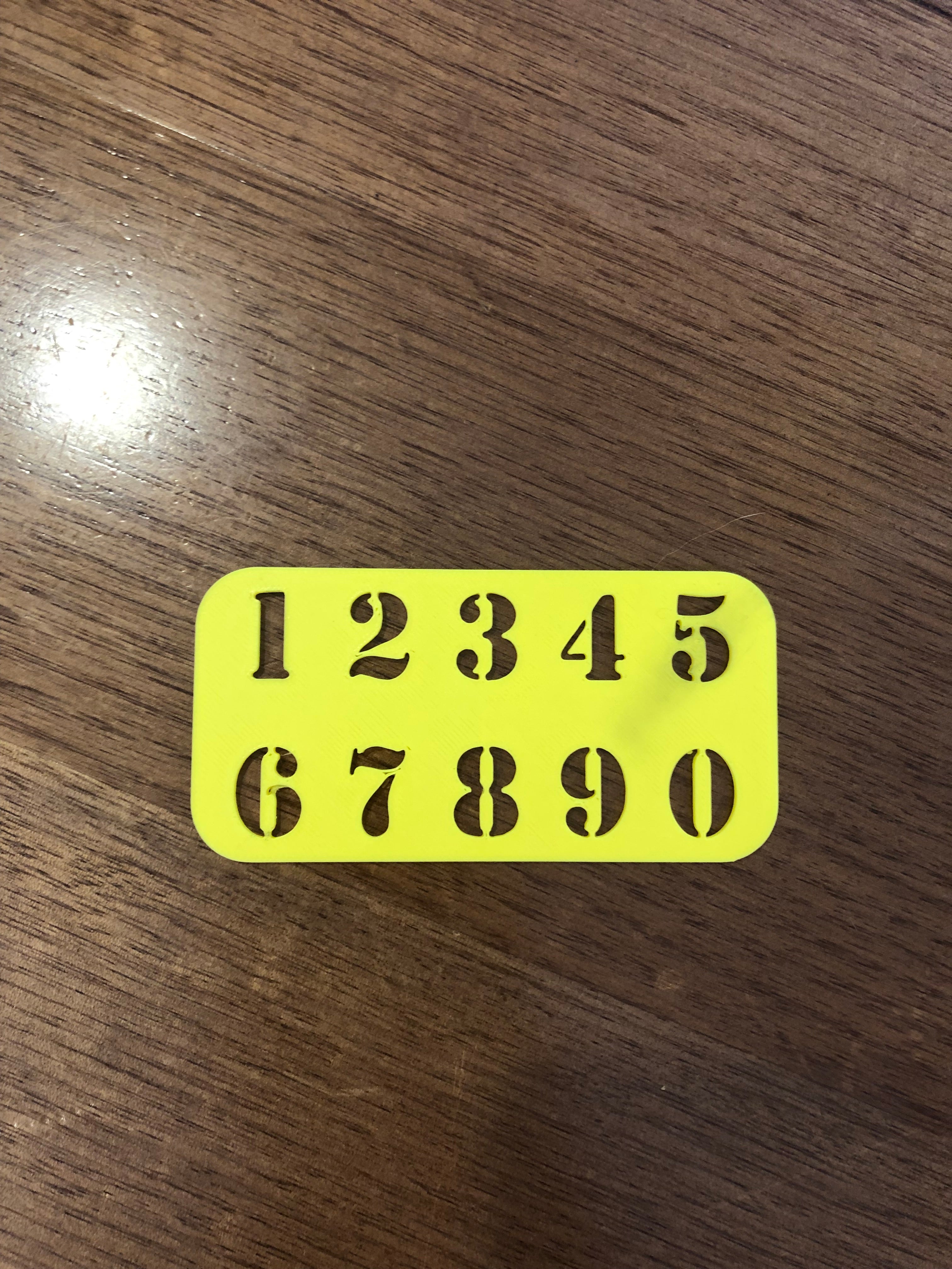 Number Stencil Set (0-9)