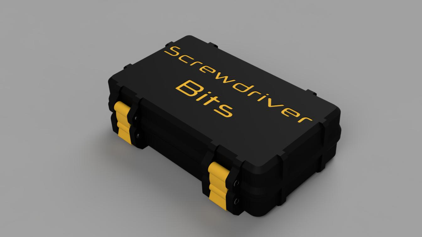 Screwdriver bits box