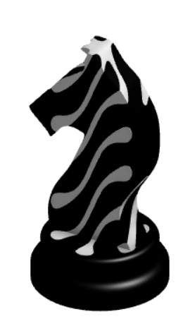 Spiral Passthrough Chess Knight