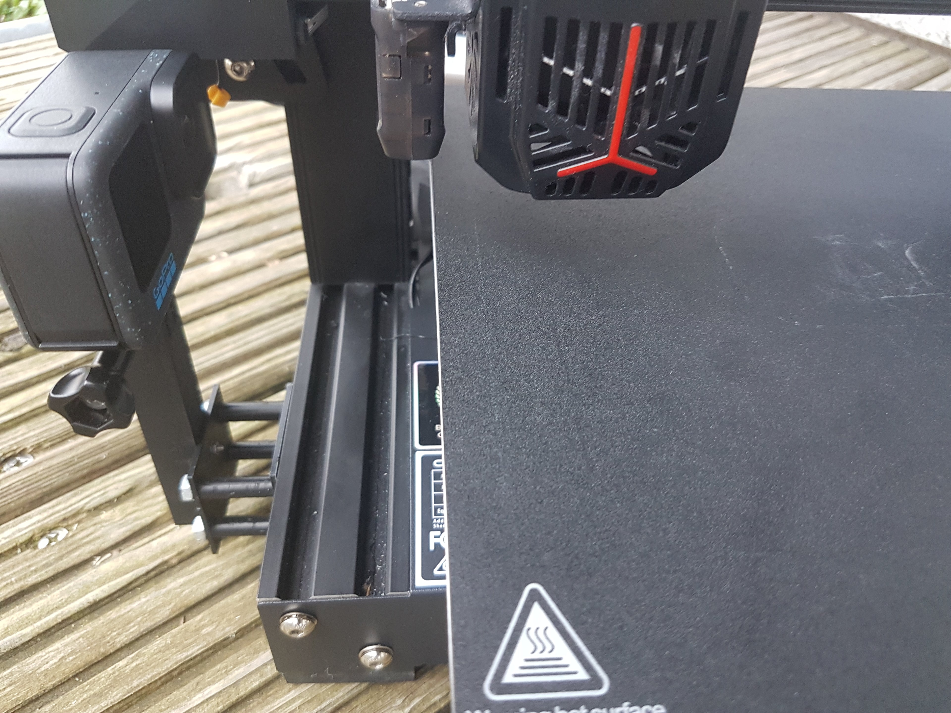 GoPro/Actioncam mount Ender 3 v2 (neo)