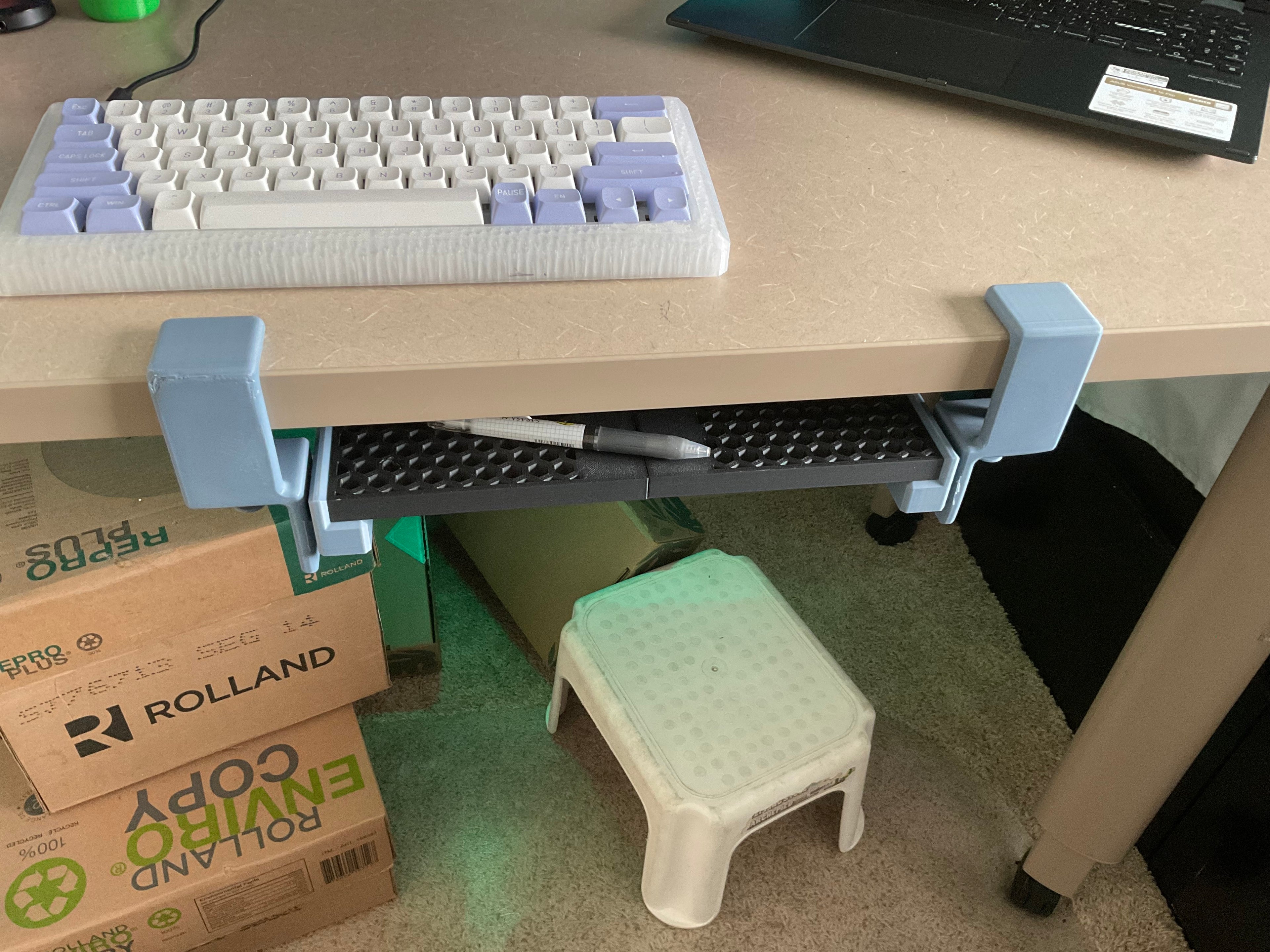 Slide Out Desk Tray