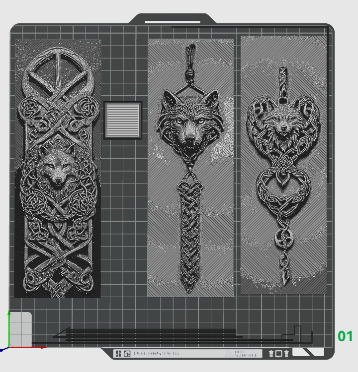 Another Set of 3 Celtic Knot Bookmarks - Spirit of the Wolf Designs