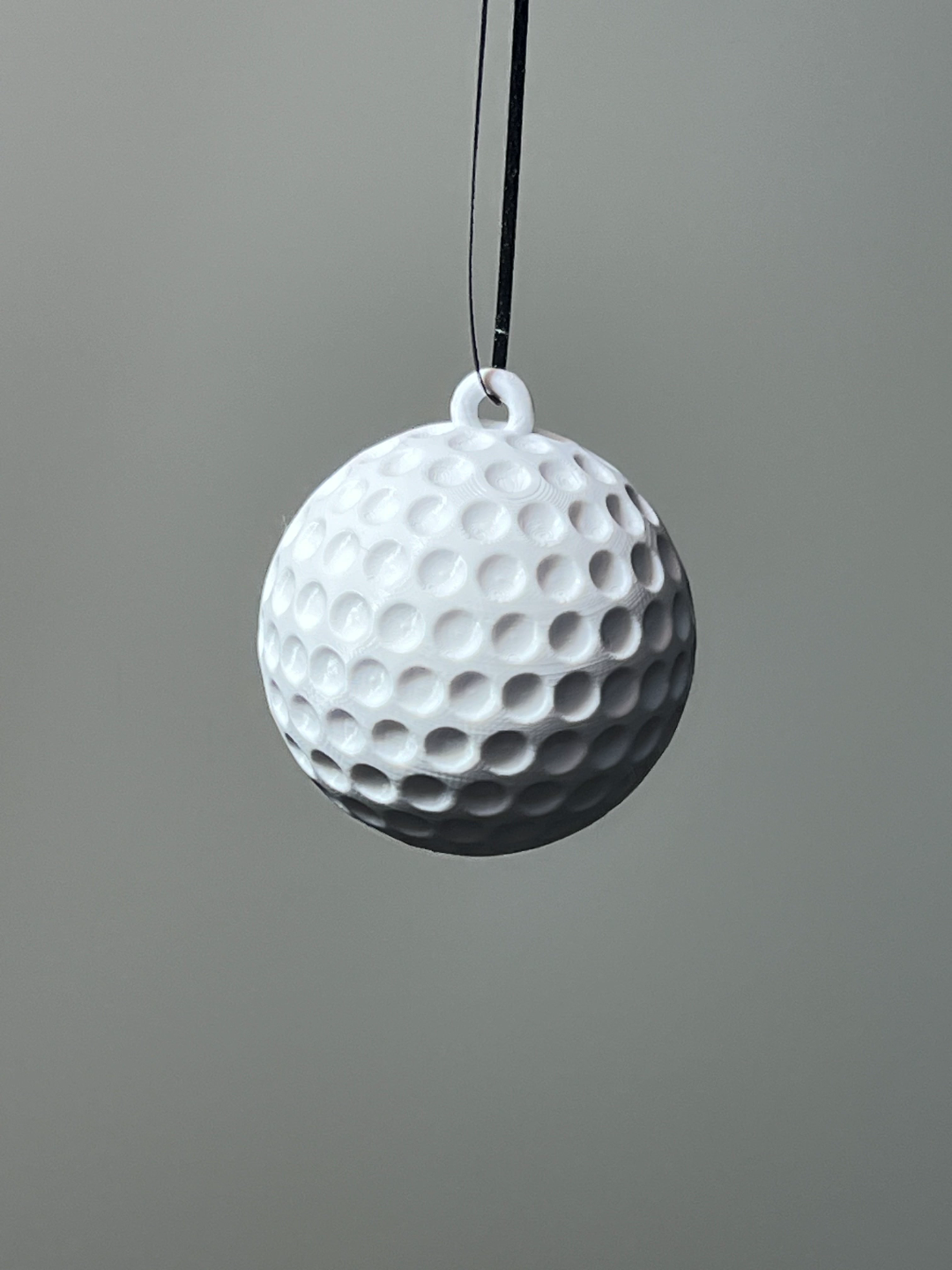 Christmas ornament golf ball bauble
