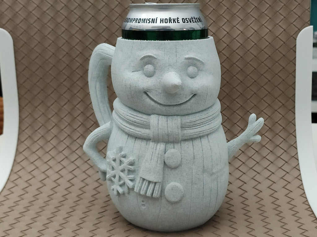 Snowman - Can Holder / Beer mug