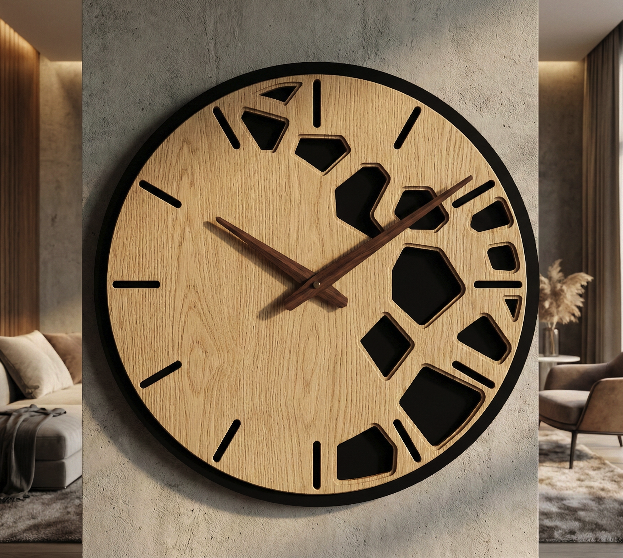 Reloj de Pared 'Geo-Organic' Diseño y Versatilidad