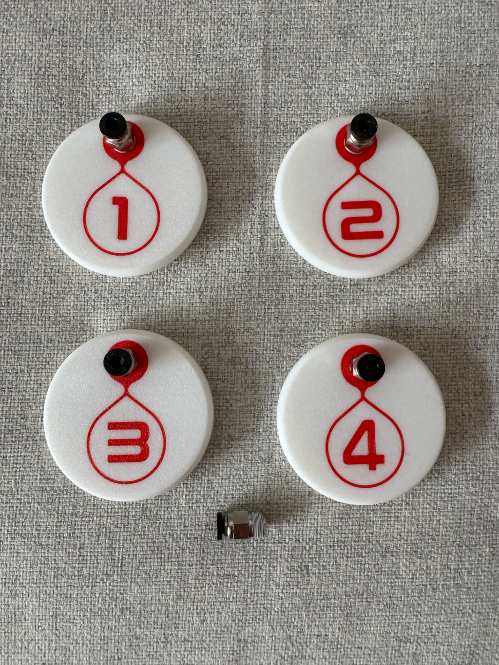 Cereal Box Lid w/ numbers and thread for PTFE