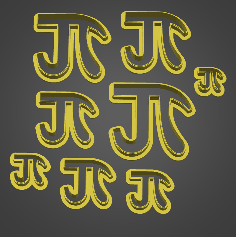 Pi cutter set