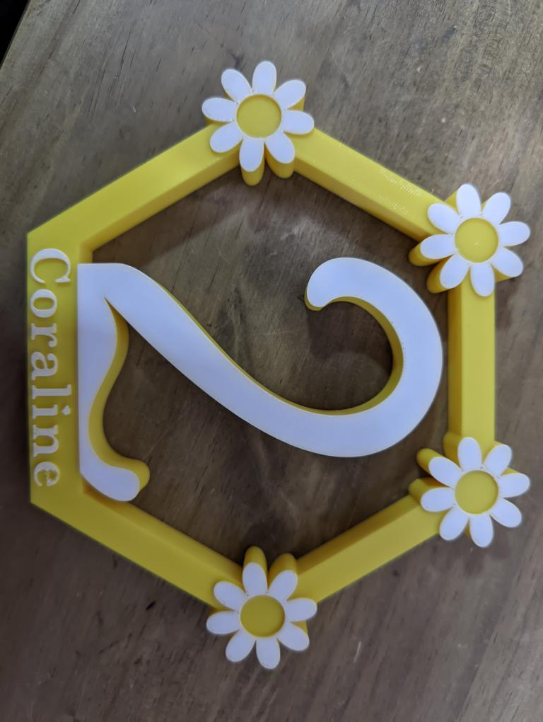 Centro de mesa personalizados con nombres